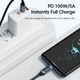 Кабель type c type c для швидкої зарядки 100 Watt 2 метра - зображення 4