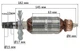 Якорь (ротор) фрезера Craft 1200 (182*41 резьба 15мм) арт.як473 - изображение 4