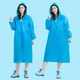 Плащ-дощовик на кнопках з капюшоном EVA Raincoat універсальний розмір на зріст до170см one size Синій (5917) - зображення 2