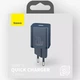 Сетевое зарядное устройство Baseus Super Si Quick Charger 1C 20W (CCSUP-B) Синий - изображение 3