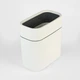 Відро для сміття MBM HOME без кришки BIN-24 10L WHITE/GRAY біло-сіре - зображення 1
