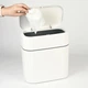 Відро для сміття MBM HOME з кришкою BIN-23 10L WHITE/GRAY біло-сіре - зображення 7