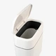 Відро для сміття MBM HOME з кришкою BIN-23 10L WHITE/GRAY біло-сіре - зображення 8