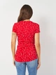 Футболка хлопковая женская U.S. Polo Assn 2876843-1H00A XS Красная (786660535686) - изображение 2