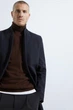 Пальто шерстяне Zara Sustainable fabrica Чорний S 3057/590/401 - изображение 2