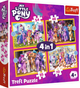 Puzzle Trefl Kucyki Pony 4 w 1 207 elementów (5900511346244) - obraz 1