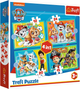 Puzzle Trefl Psi Patrol Wesoła ekipa 4 w 1 71 element (5900511343465) - obraz 1