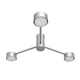 Люстра стельова MSK Electric Copter на три круглі плафони під лампи GX53 NL 8041-3 AL - зображення 3