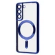 Чехол ударостойкий Wave Metal Color Case with MagSafe + линзы на камеру для Samsung Galaxy S24 FE Midnight Blue - изображение 1