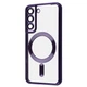 Чехол ударостойкий Wave Metal Color Case with MagSafe + линзы на камеру для Samsung Galaxy S21 FE Deep Purple - изображение 1