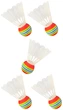 Набор нейлоновых воланов для бадминтона Newt Badminton Shuttlecock 5 шт Белые (NE-BD-003W) - изображение 1
