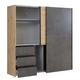 Містка шафа з ящиками для спальні Winn 2 Forte 200.1x200.5x61.2 (W2QS323E71) доступна в білому кольорі 148860 - изображение 3