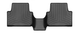 Килимки у салон Volkswagen Golf Sportsvan 2012-2020, суцільні, задні, чорні, Weathertech 4413322 - зображення 1