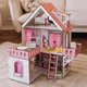 Кукольный домик NestWood Мини Коттедж дом для кукол Лол, мебль 9 ед, розовый (kdl001) - изображение 5