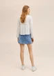 Блузка MANGO 27045139-ВЬЕЙРА Белый XS KL0064 - изображение 7