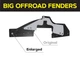Комплект увеличенных пыльников XRoad брызговиков двигателя Mitsubishi Pajero G2 (1997-2003) MR120014, MB675681 - изображение 3