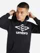 Худи утепленное мужское Umbro Large Logo Hoodie 66412U-78F M Черное (5063178231435) - изображение 4