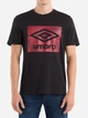 Футболка хлопковая длинная мужская Umbro Digi Camo Box Graphic Tee 66437U-060 M Черная (5063178240611) - изображение 1