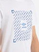 Футболка хлопковая длинная мужская Umbro Ftbl Box Graphic Tee 66554U-13V S Белая (5063178240901) - изображение 4