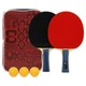Набор для настольного тенниса Muke Racket 8013 2 ракетки + 3 мяча c чехлом - изображение 1