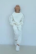 Дитячий спортивний костюм oversize (світшот + штани) для дівчинки NaDity Urban 116-122 молочний - зображення 4