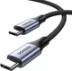 Кабель PD3.1 USB-C 240W UGREEN US535 Type-C для Type-C для швидкого заряджання ноутбука, планшета, телефона 5А 48V Supercharge Space Grey 2m (90440) - зображення 4