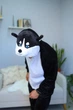 Піжама Кігурумі Чоловіча Kigurumi Хаскі Чорний S 144-155 см (1078/2) - зображення 3