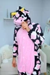 Чоловіча кігурумі доросла та підліткова Kigurumi Корова Бик З Рожевими Плямами Чорний M 155-165 см (1114/2) - зображення 3
