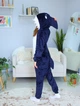Женская кигуруми взрослая и подростковая Kigurumi Акула Мегалодон Темно-синий S 145-155 см (1124) - изображение 2