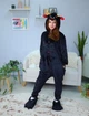 Женская кигуруми взрослая и подростковая Kigurumi Дьявол Чертенок Демон Черный M 155-165 см (1125) - изображение 1