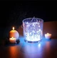 Гирлянда на батарейках - 2 м., 20 LED диодов , провод гибкий серебряный, свечение Холодный белый (на елку, штору, окно, стену) - изображение 1