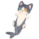 Мягкая игрушка Кот-Акула 135 см, большая плюшевая детская игрушка-подушка Акула Кот, Синяя - изображение 1