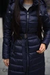 Женское зимнее длинное пальто Fodarlloy 2XL темно-синее 11652 - изображение 7