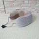 Вибромассажная дорожная подушка, тревел подушка-массажер U-Shaped Massage Pillow, массажная подушка для шеи с USB зарядкой, серый с коричневым - изображение 8