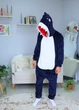 Мужские кигуруми взрослая и подростковая Kigurumi Акула Мегалодон Темно-синий XL 175-185 см (1124/2) - изображение 1