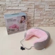 Вибромассажная дорожная подушка, тревел подушка-массажер U-Shaped Massage Pillow, массажная подушка для шеи с USB зарядкой, розовая - изображение 3