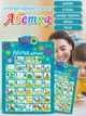 Навчальний інтерактивний плакат на стіну український алфавіт Limo Toy SK0021AB музичний сенсорний - зображення 1