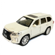 Дитяча металева машинка Lexus LX570 Автопром 7691 Лексус з відкривними дверима капотом багажником звуком світлом 20 см біла - зображення 1