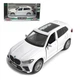 Детская металлическая машинка BMW X5 M игрушечная коллекционная масштабная железная авто модель игрушка для детей БМВ х5 джип открываются двери белая 11 см (AS-3026+W) - изображение 1