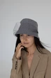 Шерстяная панама с вуалью D.Hats серого цвета - изображение 5