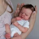 Реборн Кукла Reborn Doll анатомичный 3D-кожа винил силикон 49 см можно купать - изображение 7