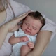 Реборн Кукла Reborn Doll анатомичный 3D-кожа винил силикон 49 см можно купать - изображение 8