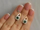 Серебряные серьги Silverstyle с пластинами из золота 032с, цвет камня белый - изображение 2
