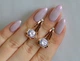 Серебряные серьги Silverstyle с пластинами из золота 010с, цвет камня зеленый - изображение 12