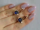 Серебряные серьги Silverstyle с пластинами из золота 010с, цвет камня зеленый - изображение 5