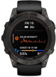 Smartwatch Garmin Fenix 7 Pro Sapphire Solar Edition Carbon Grey DLC Titanium with Black Band (010-02777-11) - obraz 2