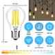 Светодиодная филаментная LED лампа E27 20W А65 3000K ETRON 1-EFP-101 Filament - изображение 2