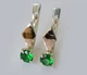 Серебряные серьги Silverstyle с золотыми пластинами 044с, цвет камня мистик - изображение 10