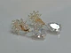 Серебряные серьги Silverstyle с золотыми пластинами 170с цвет камня зеленый - изображение 8