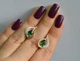 Серебряные серьги Silverstyle с золотыми пластинами 164с цвет камня красный - изображение 10